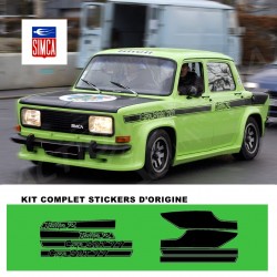 Kit complet Autocollant adhésif vinyle pour simca rallye 2 srt 1977