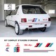 Autocollant adhésif vinyle pour Peugeot 205 Rallye