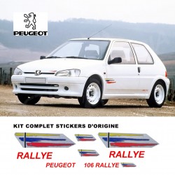 Autocollant adhésif vinyle pour Peugeot 106 Rallye Phase 2